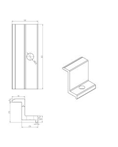 KLEMA KOŃCOWA 25x80
