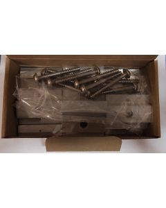 KLEMY ŚRODKOWE REGULOWANE 12SZT 30-42,5MM SREBRNE