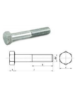 Śruby DIN 931 / ISO 4014 sześciokątne z niepełnym gwintem M8x40x20 A2